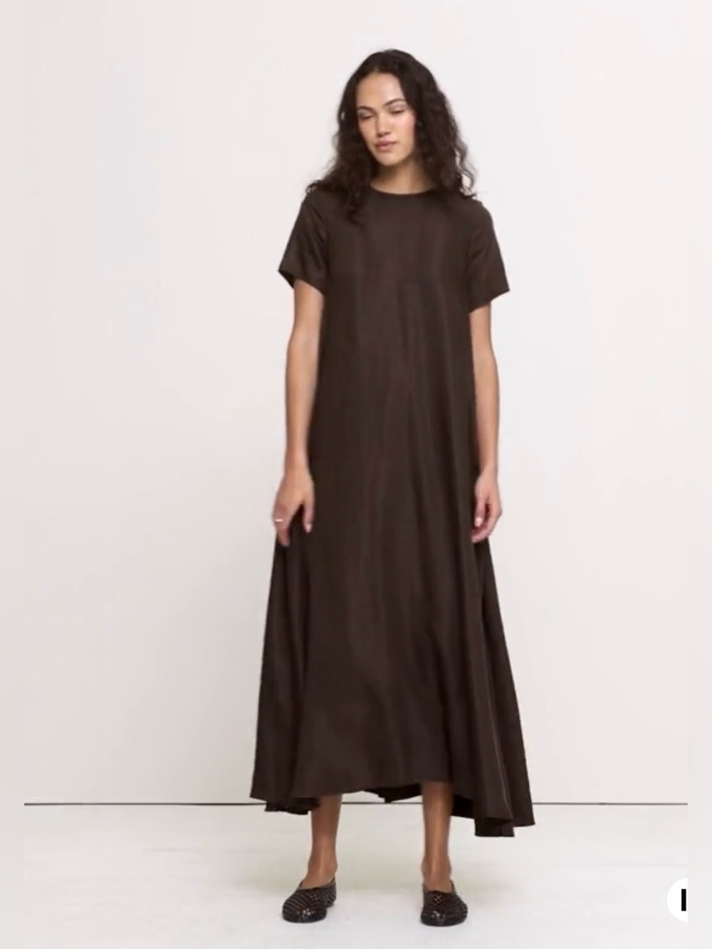 NWT banana republic XL viscose linen trapeze maxi dress - Picture 4 of 8